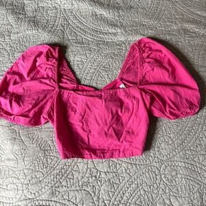 Cropped Pink Top